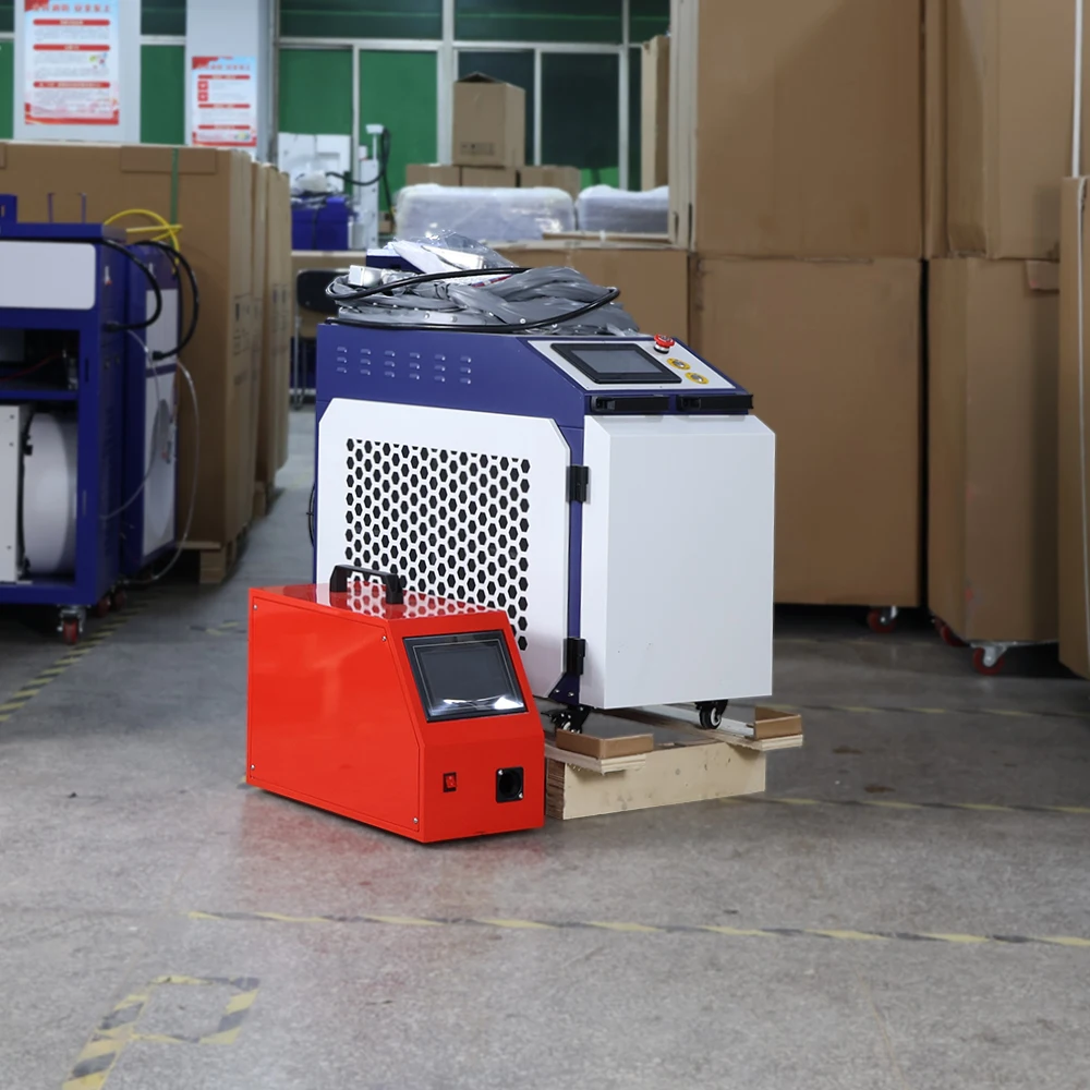 

Лидер продаж, 2000 Вт, быстрая скорость, 5 в 1, волоконный лазерный сварочный аппарат для очистки и резки с небольшим корпусом машины, можно легко перемещать