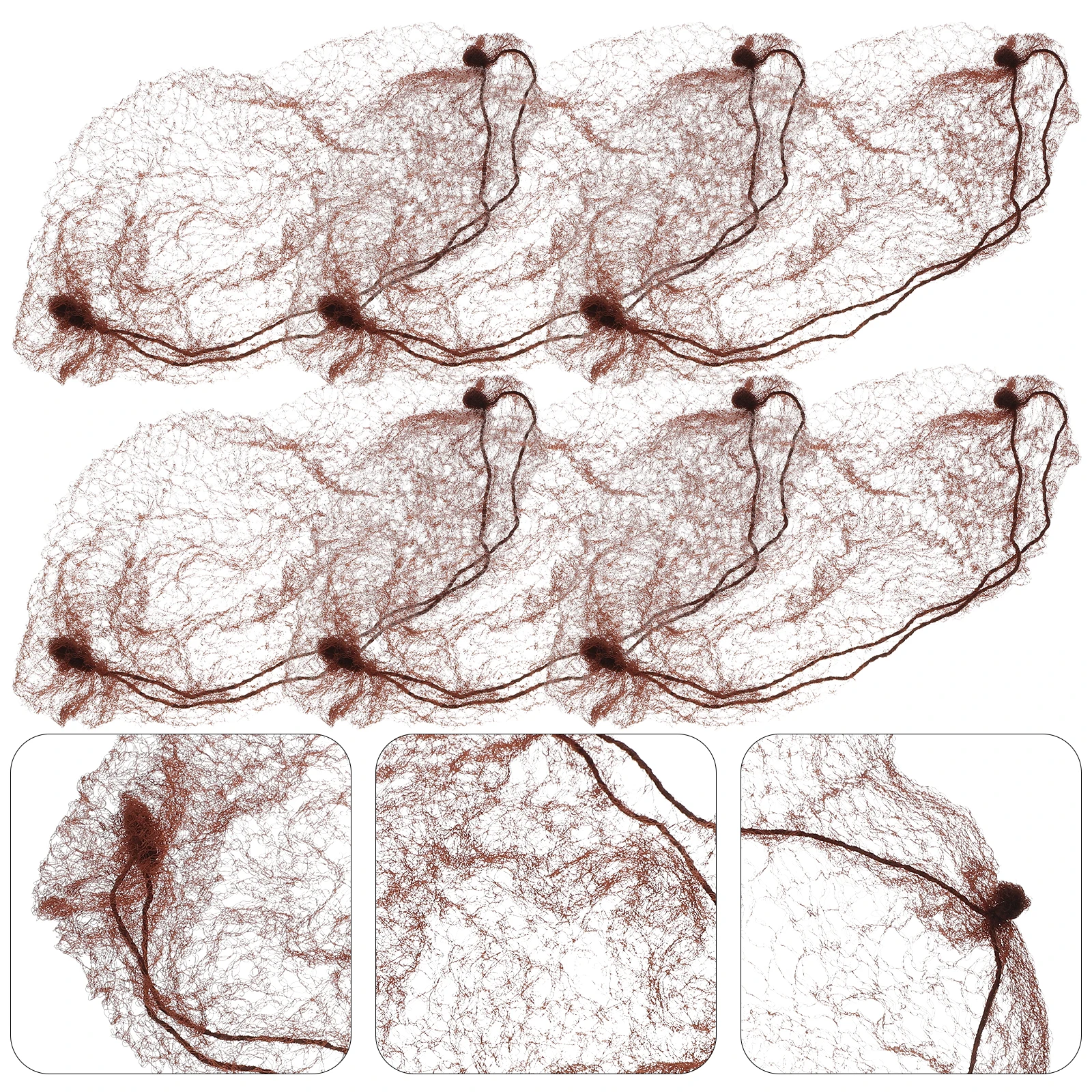 

50 Pcs Hair Net Bun Cover Mesh Wrap Reusable Large Elastic Hairnet Secure Hair Style Hospital Lab Restaurant Food