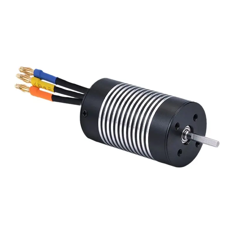ABUM-3665 Internal 4-Pole Motor Waterproof Brushless Motor Axle Diameter 3.175Mm1/14 1/12RC Automotive 3665 3100KV