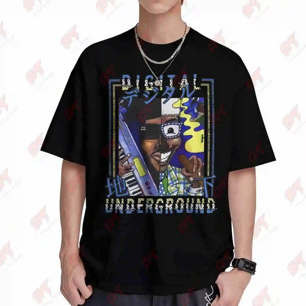 Digital Underground Shock G Short Sleeve Tee 100% Cotton T-Shirt