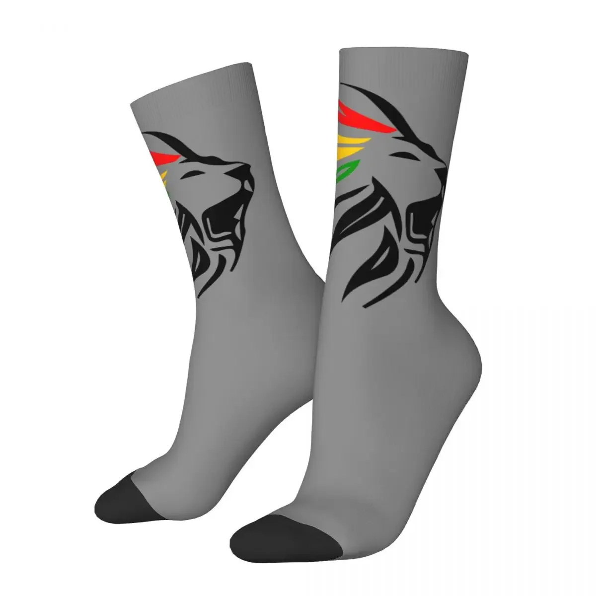 Fashion Cool Rasta Lion Of Judah Art Dreadlock Rastafari Soccer Socks Long Socks for Unisex Breathable Basketball Socks