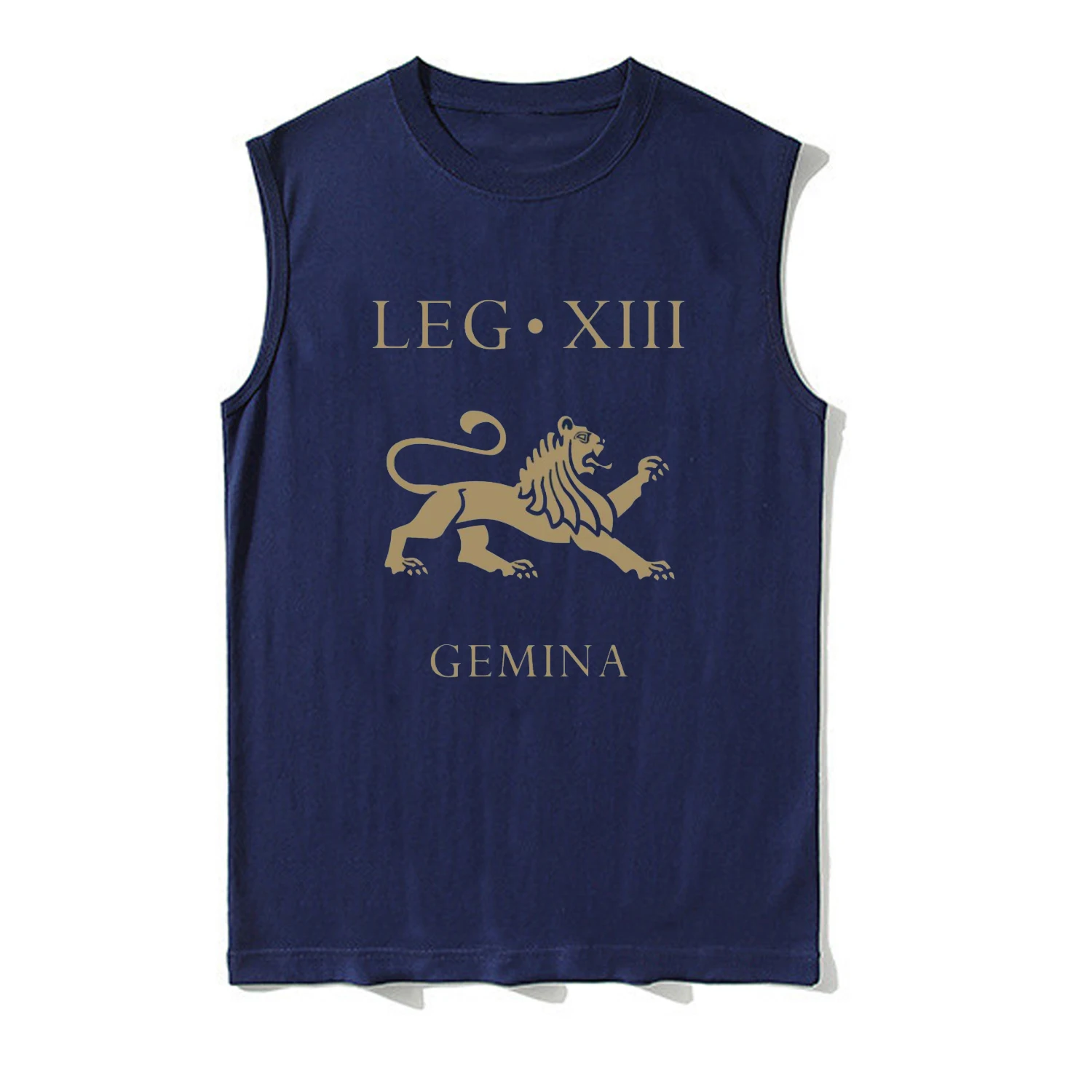 Roman Imperial Army - Legio XIII Gemina Lion Symbol Tanktop 100% Cotton O-Neck Vests Summer Casual Mens Sleeveless T-shirt