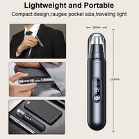 Electric Nose Hair Trimmer USB Rechargeable Nose and Ear Hair Clipper Portable Nose Hair Remover Facial Hair Removal Device 6