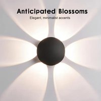 LED Wall Lamp Outdoor IP65 Waterproof 5W 6W Black Minimalist Modern Decorative Wall Light For Corridor Garden Indoor AC220V