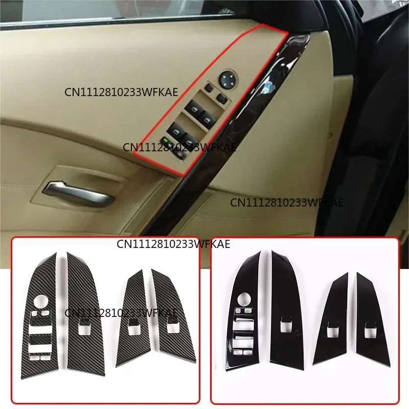 ABS Chrome Window Lifter Switch Button For BMW 5 Series E60 525li 2004-2006 Car Accessories
