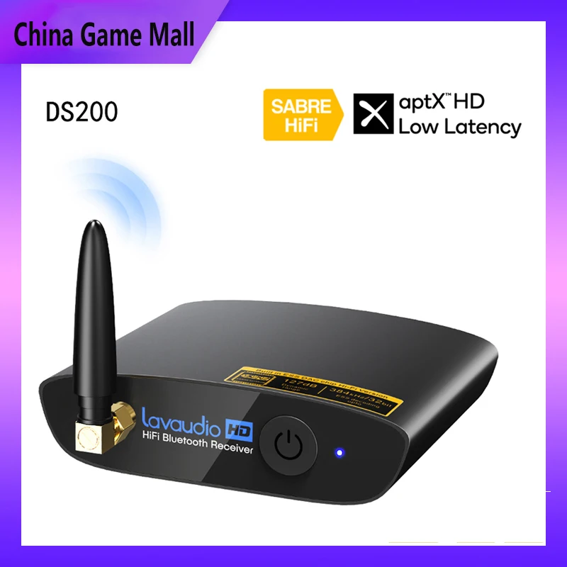 DS200 Pro Bluetooth 5.0 Receiver aptX LL HD DAC CSR8675 Audio Decoder Digital Amplifier Bluetooth Adapter for TV PC