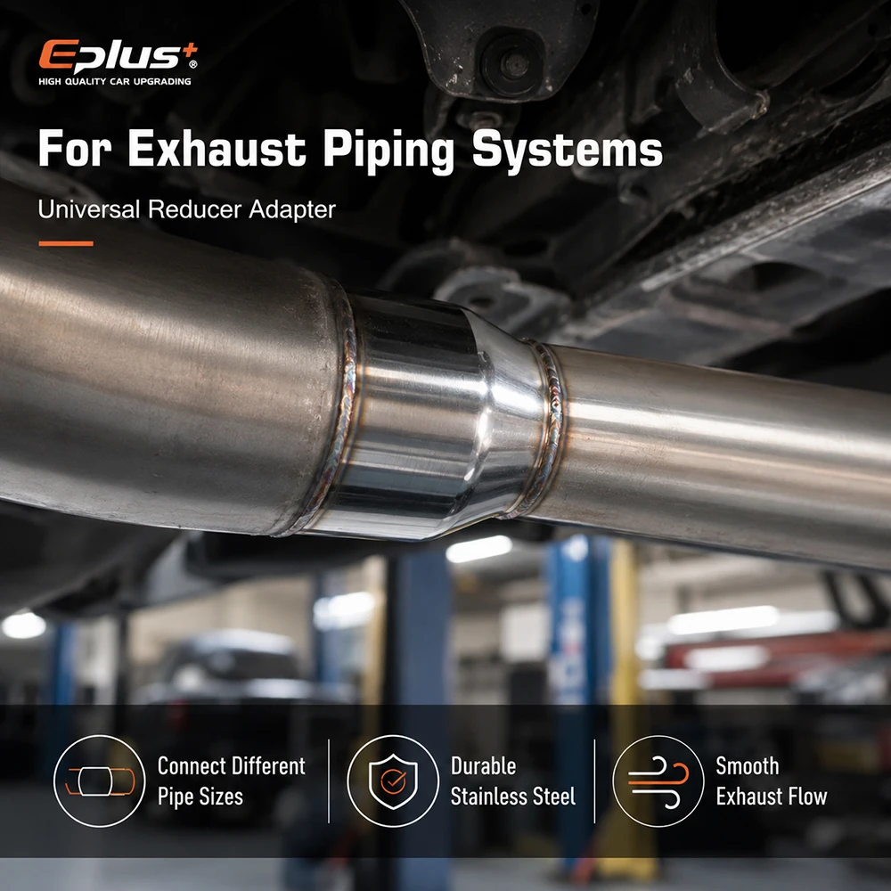 EPLUS Edelstahl Auspuff Gerader Reduzieradapter Universeller Schweißanschluss für Autos und Motorräder – Detail 6