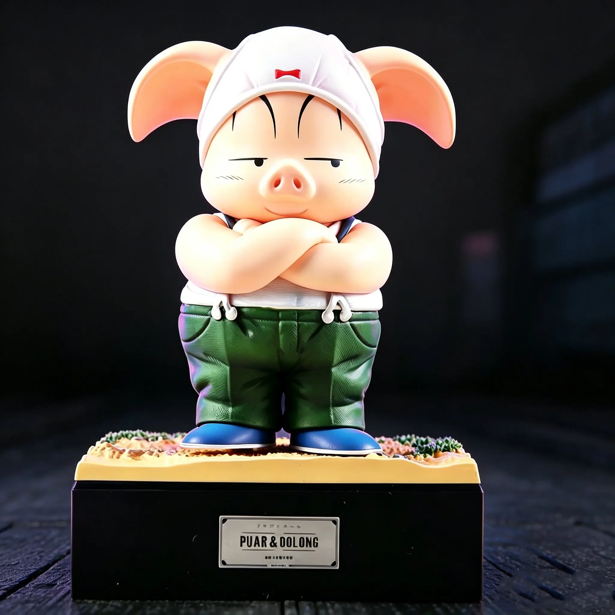 Anime Dragon Ball Cute Oolong Pig Hollow Cartoon Figure Figurine Action Figure Model Doll Desktop Toys Decorate Gift