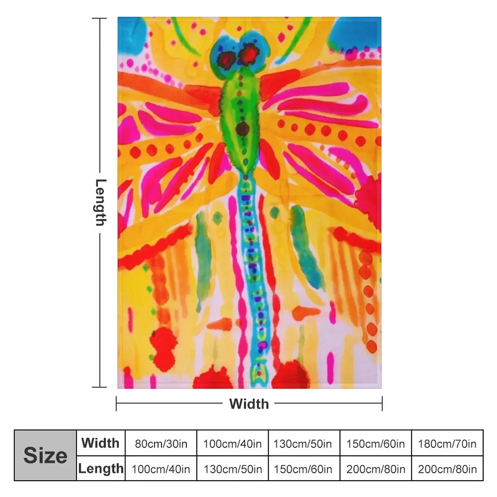 Dragonfly Burst Throw Blanket couch cozy soft plush fuzzy picnic outdoor blanket