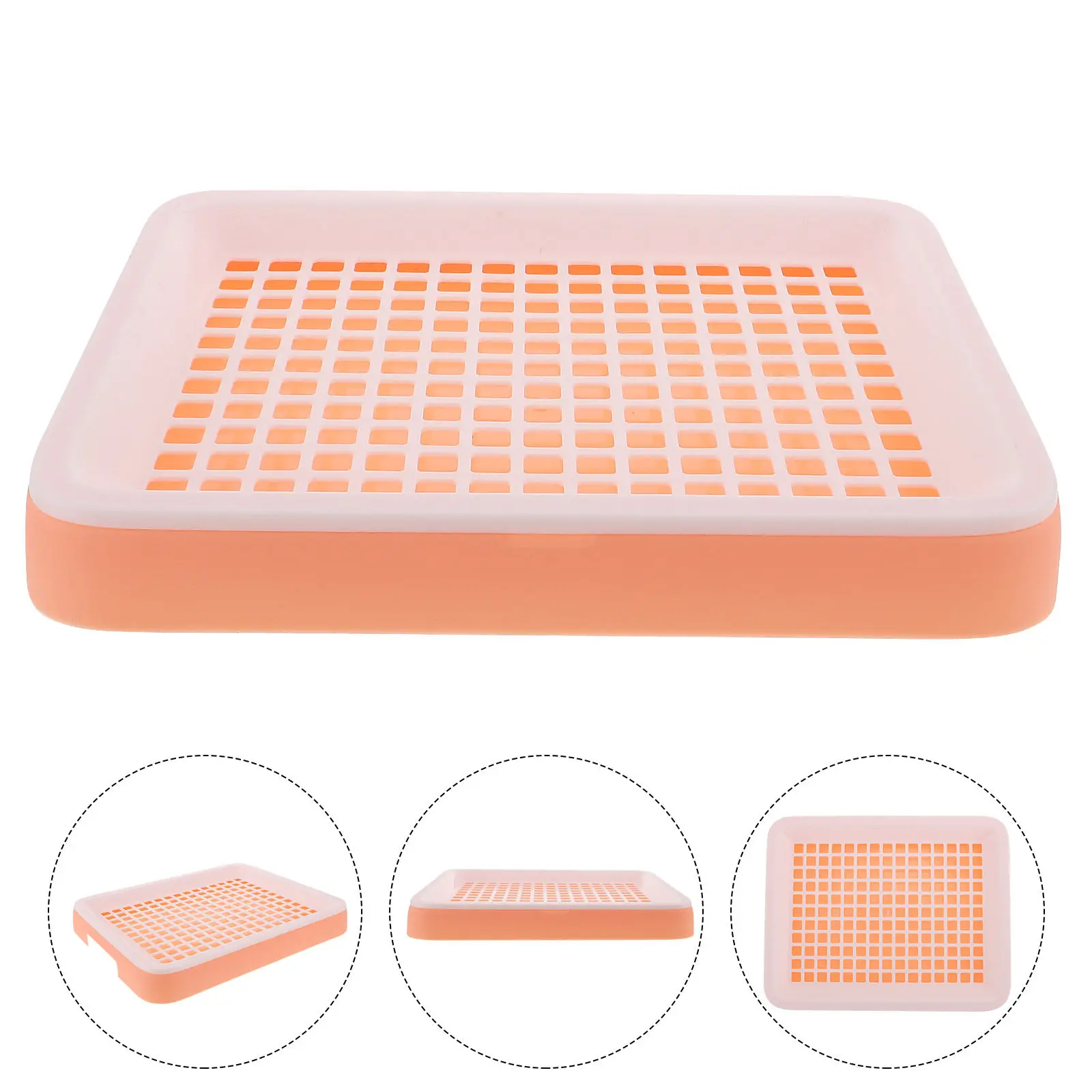 

Туалет-лоток для кроликов и морских свинок с фиксированным нескользящим дном, большой, для чистоты и удобства