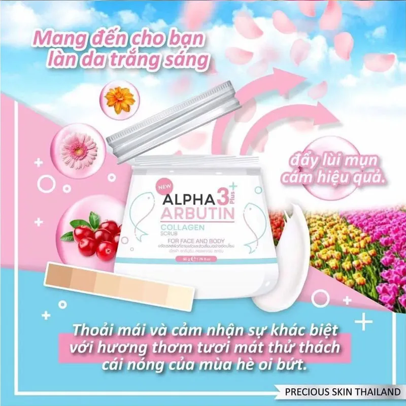 Thailand Alpha Arbutin 3+ Collagen Remove Exfoliation And Pimples Smooth Radiant Skin Brightening Moisturizing And Soothing 75g