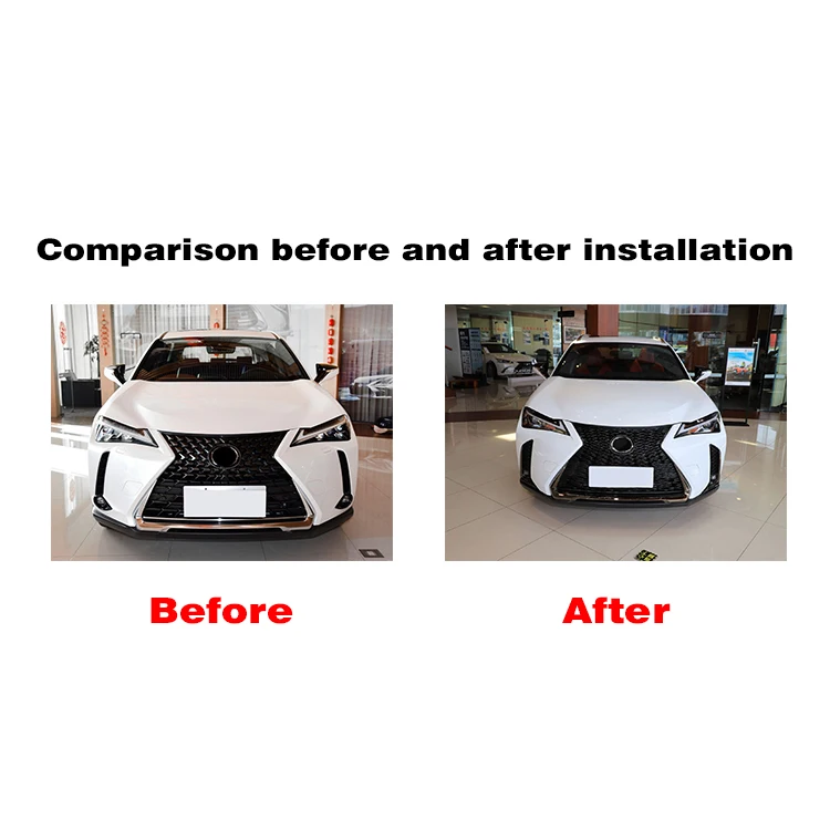 Upgrade Bodykit for Lexus UX200 UX250h 2018 Sports version body kit car Front Grill Front Bumper Lip