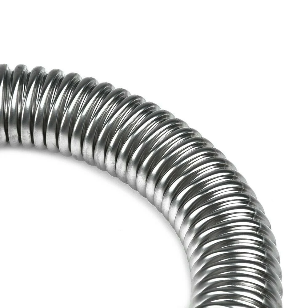 Home Hotel Kitchen Drain Hose Drain-pipe Stainless Steel 1pcs 800mm High Temperature Resistant Silver Leak Proof