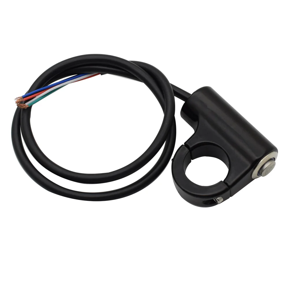 7/8" Universal Motorcycle Switches Handlebar Mount Warning Light Switch Waterproof Flash LED Switch Button Red Flasher image 4
