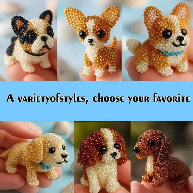Diy Perlen Set Für Handgefertigte 3d Tierfiguren Bastelset_voghion.com