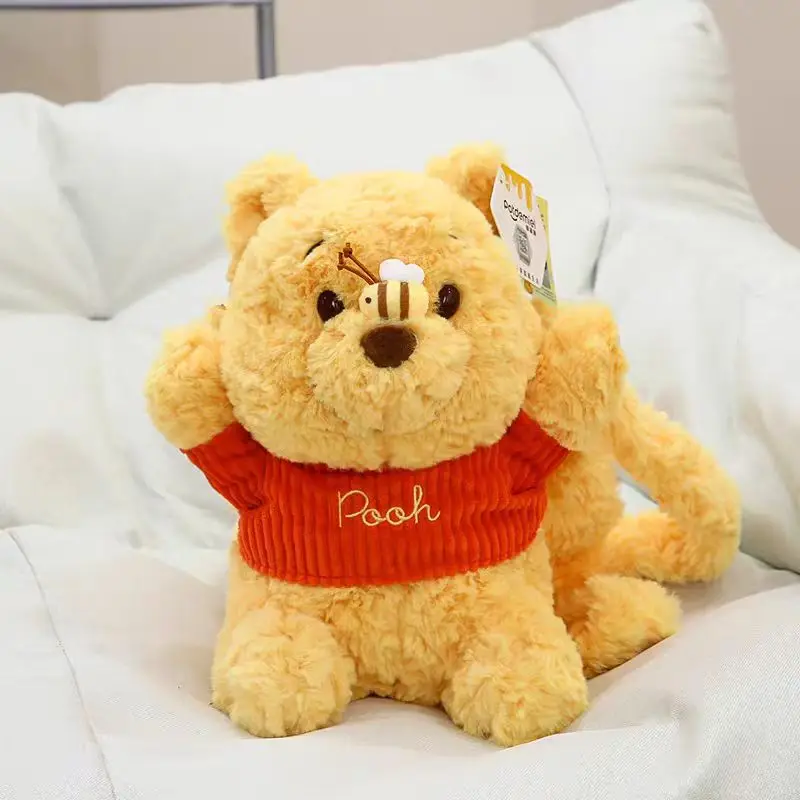 High Quality Genuine Disney Winnie Plush Little Bee Pooh Bear piglet Stitch Stuffed Toy Children Birthday Christmas Gift Dolls