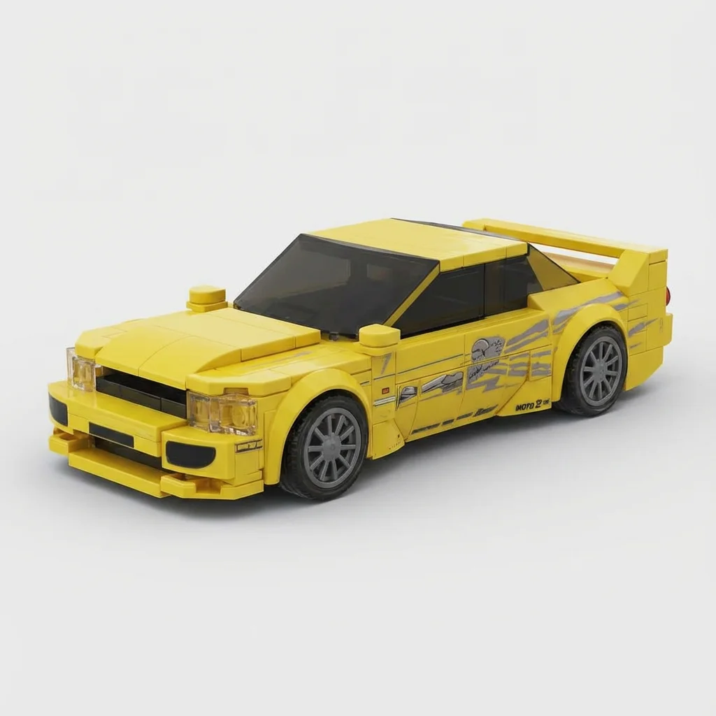 PolaDeer 241PCS MOC DIY Leon's Skyline R33 ​​ Racing Custom Assembled Building Blocks Educational Toys Holiday Gift Passion