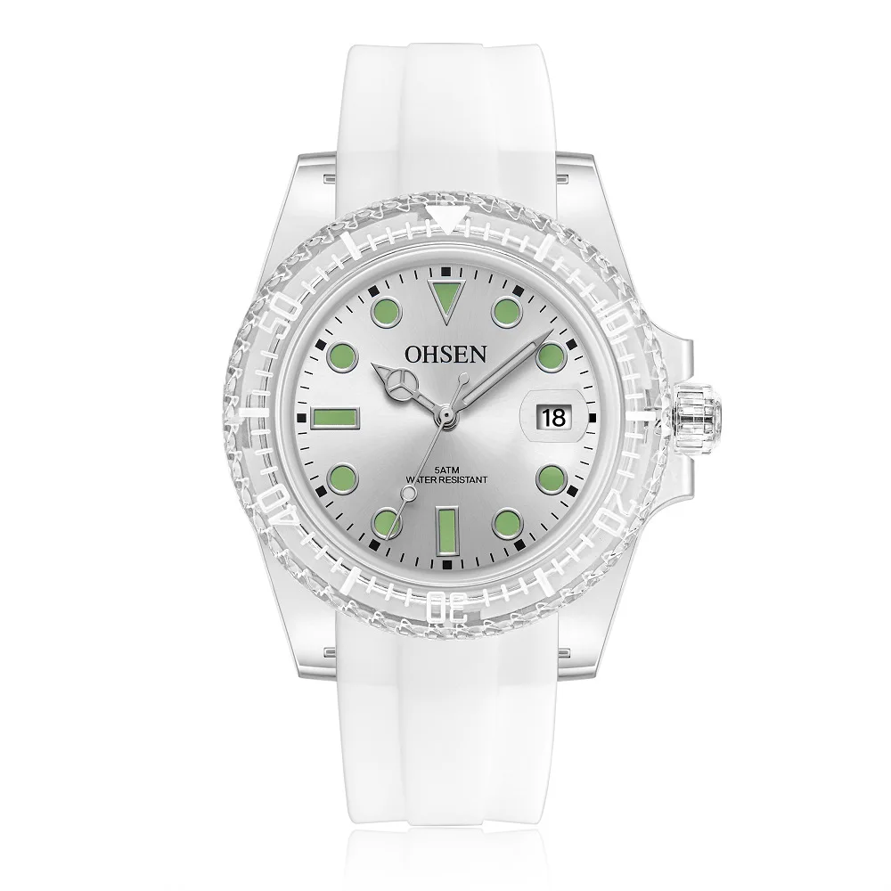 

Luxury Design Watch for Girl Women Sport Watch 50M Waterproof White silicone Ladies Quartz wristwatch Relogio Feminino Clocks