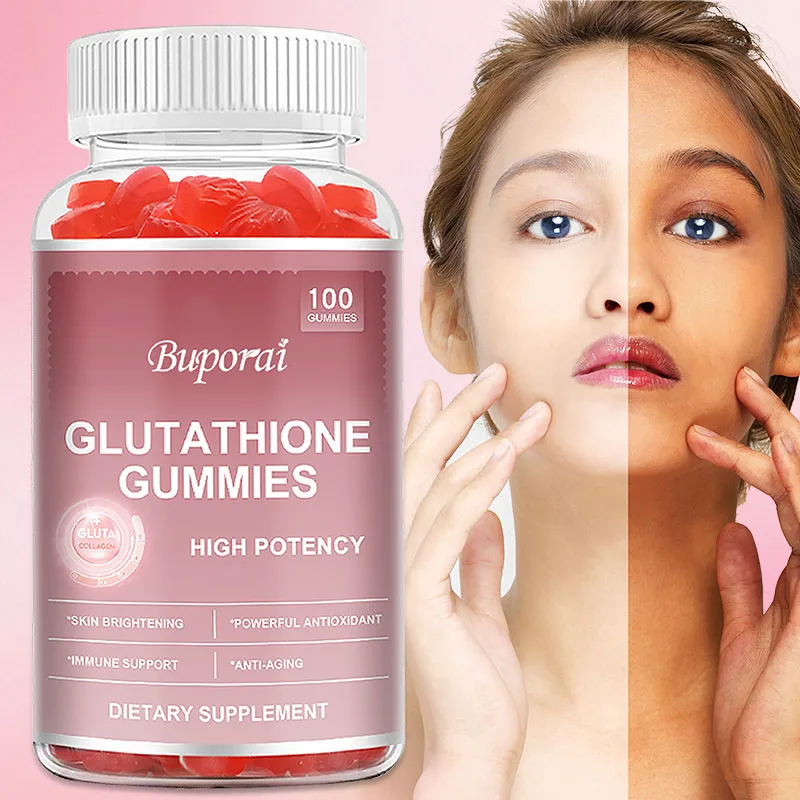 

Glutathione Gummies - Anti-aging, Supports Healthy Hair, Skin & Nails, Brightens Skin Tone, Reduces Spots and Maintains Vitality