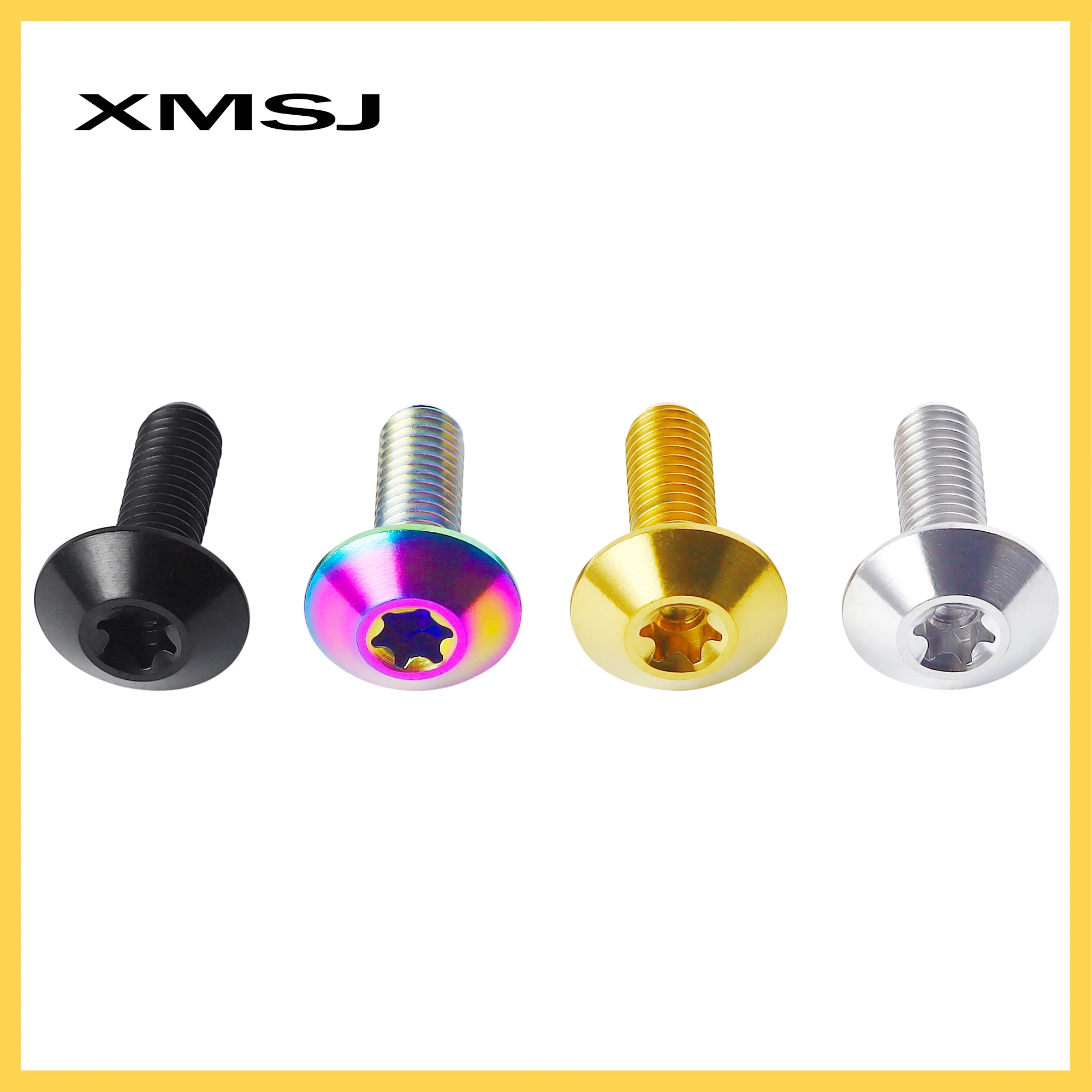 XMSJ Shell Bolt Torx Head Repair Retrofit Decorative Titanium Screw M5X10 12mm for Bike Motorcycle Wind Shield Bolt Fastener