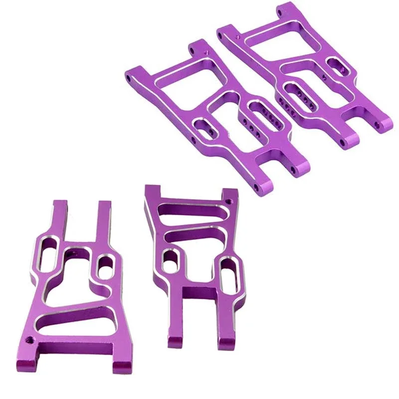 RC 106019+106021 (06011+06012) Aluminum Front & Rear Lower Suspension Arm For HSP 1:10 Off-Road Buggy