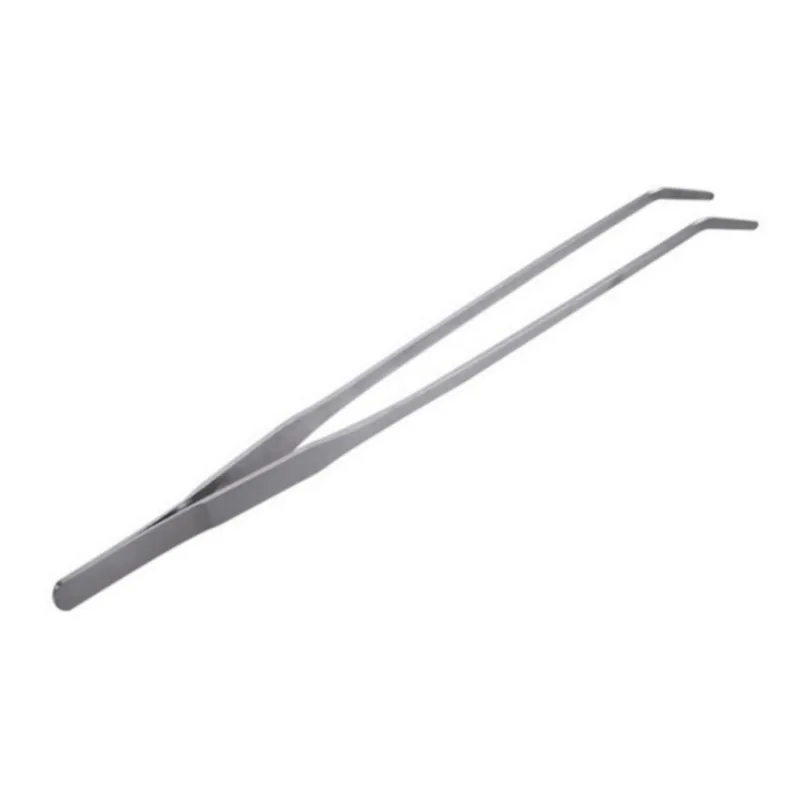 27cm straight end elbow stainless steel water grass clip water grass tweezers aquarium stainless steel tools