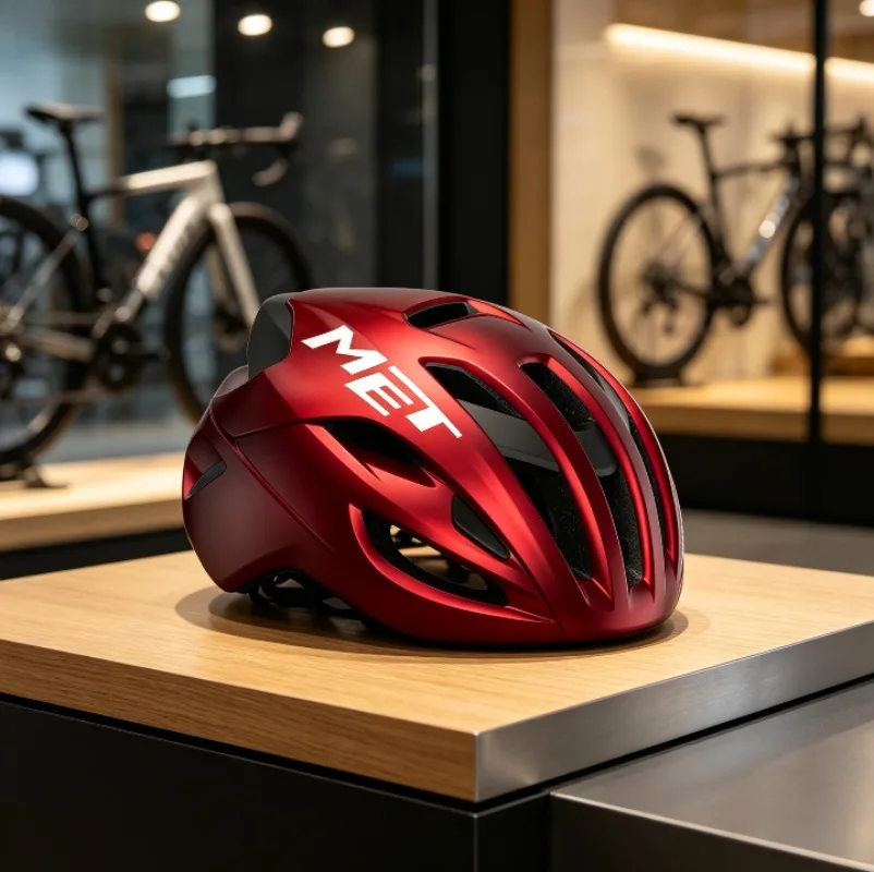 MET Italian Ultra-Light MTB Bike Safety Helmet, Unisex Aero Road Cycling Helmet