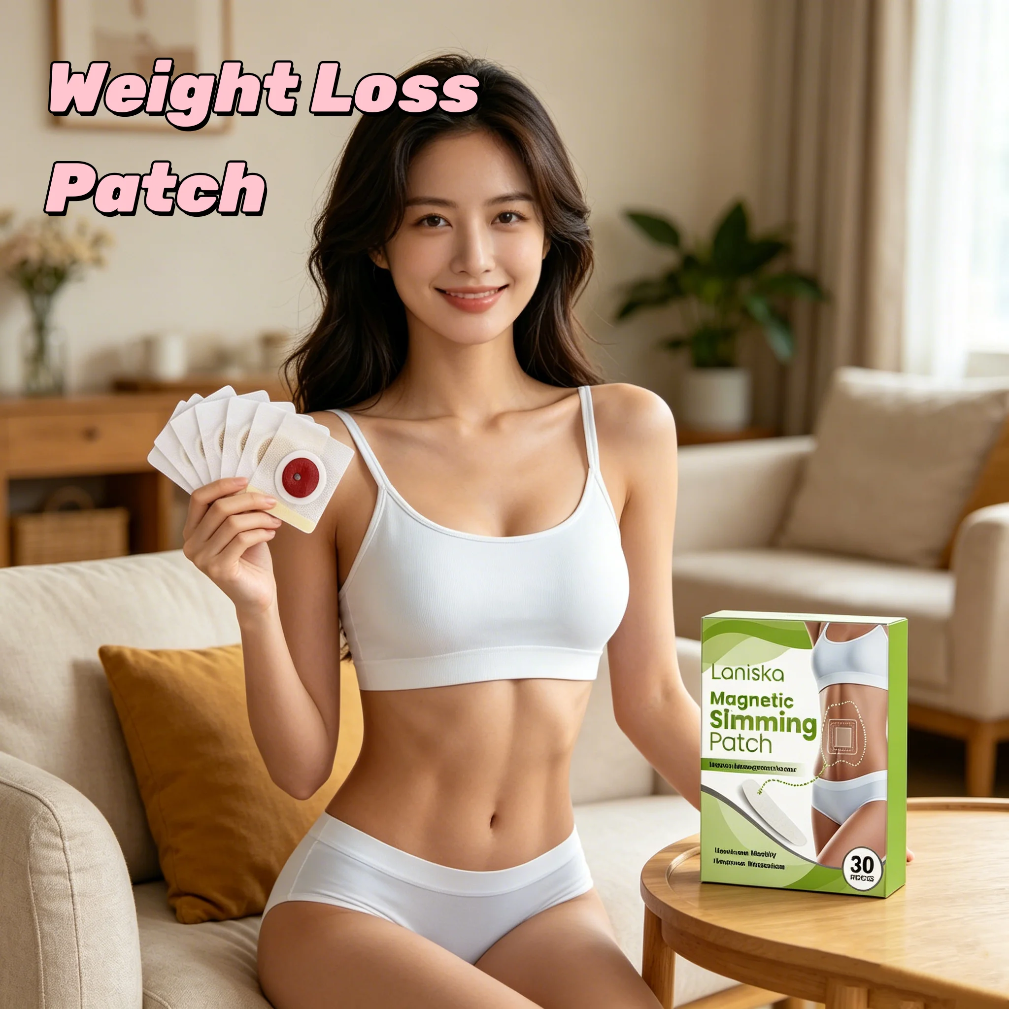 LANISKA Weight Loss Patch Burn Fat Hydration Detox Firm Oil Control Create a Perfect Figure Stimulate Metabolism Slimming Patch