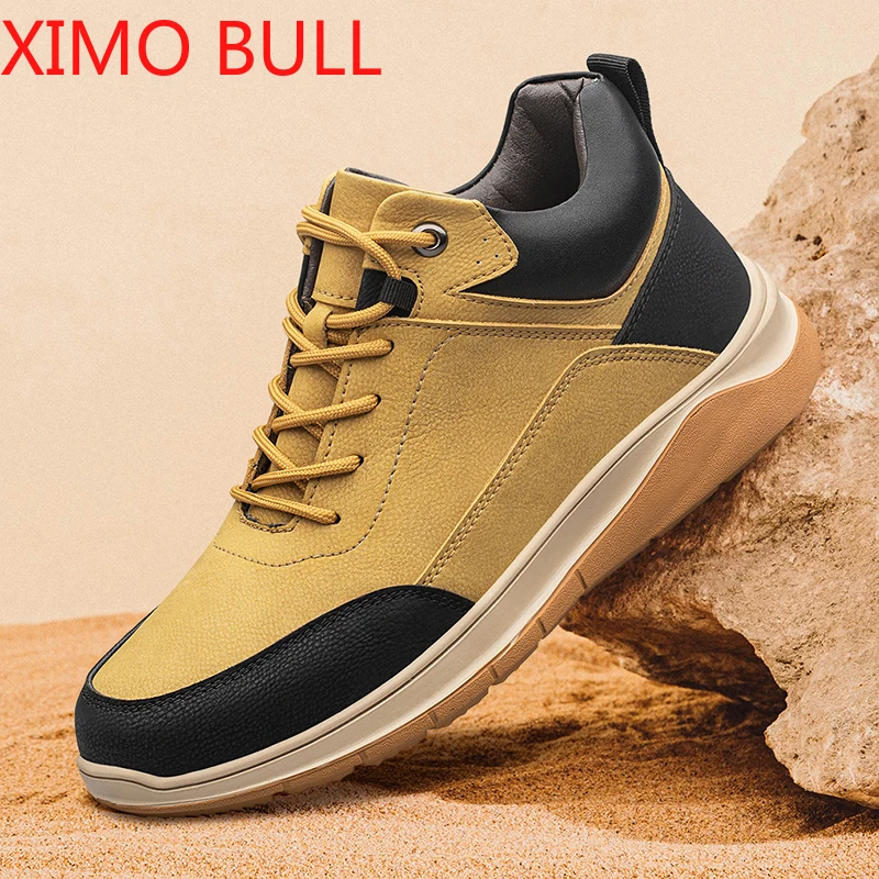 

2025 New Men's Leather Casual Shoes Four Seasons Fashion Lightweight Business Shoes Men's Soft Sole Plus Size Men's Shoes 37-46