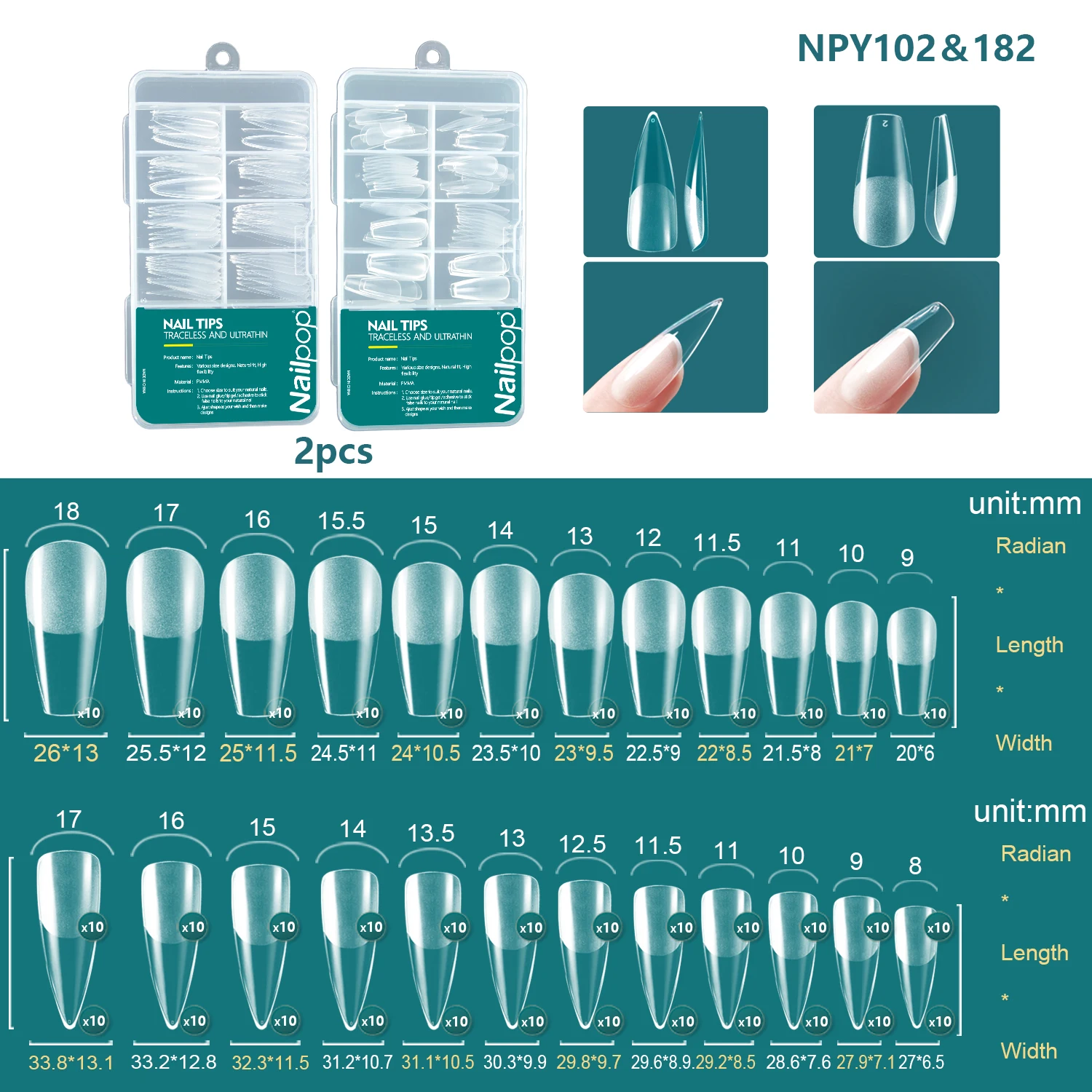 NPY-102-182-2pcs
