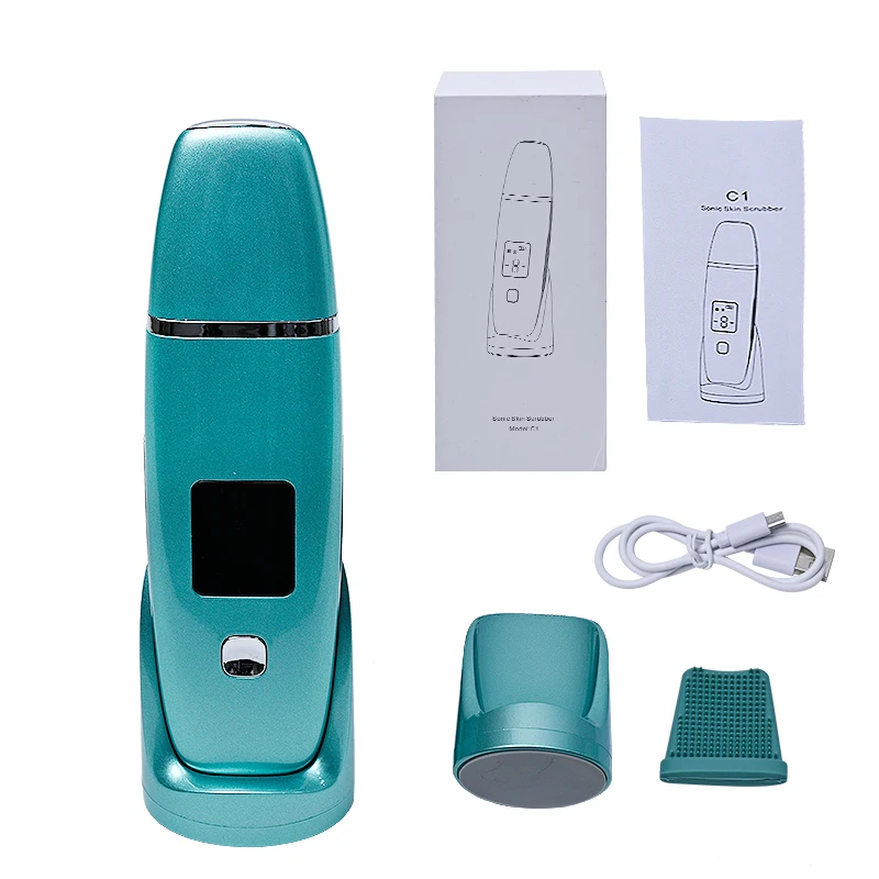 フェイススキンスクラバー、老化キューティクル除去、くすみ解消、深いシワ除去マッサージ、肌のシワを薄くし、若返りの活力を高める