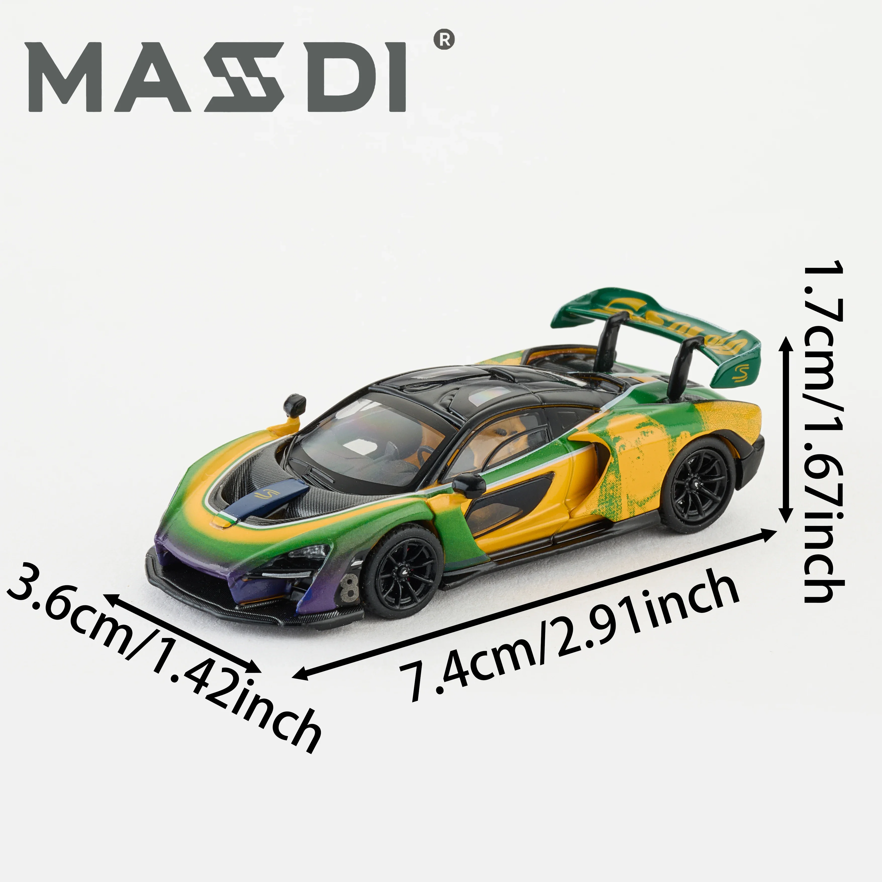 MASSDI マクラーレンシリーズ合金車モデル クラシックスポーツカーモデル 超気質プルウィンドテール 子供のおもちゃ ホリデーギフト