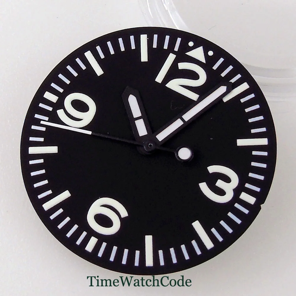 29mm Watch Dial Face + Hands Fit for NH35 NH36 ETA 2824 2836 PT5000 ST2130 Automatic Movement Black White Brown