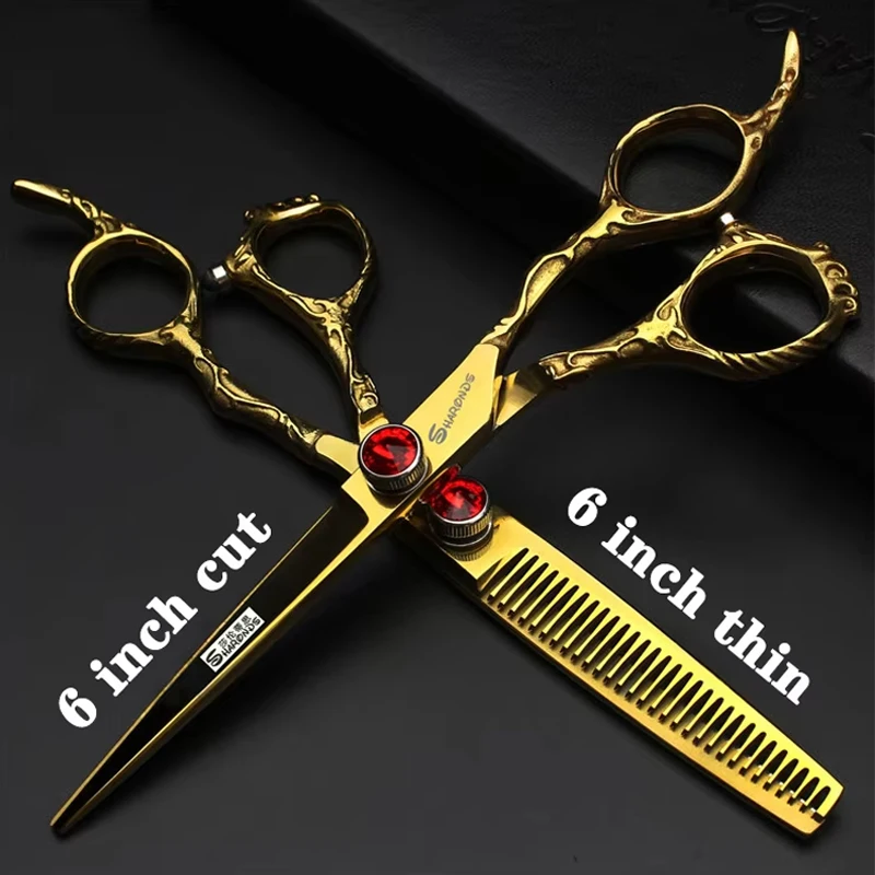 New 6 Inch Hairdresser's Scissors Precision Barber Hairdressing Scissors Set Haircuts Pair Of Scissors Hair Scissors Custom Logo