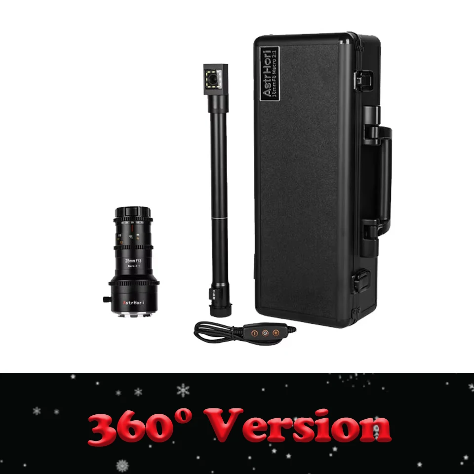 AstrHori 28mm F13 II Macro 2X Probe Lens Volle Frame MF 360 Graden/Direct View Groothoeklens voor Sony A6400 Canon R6 Nikon Z5