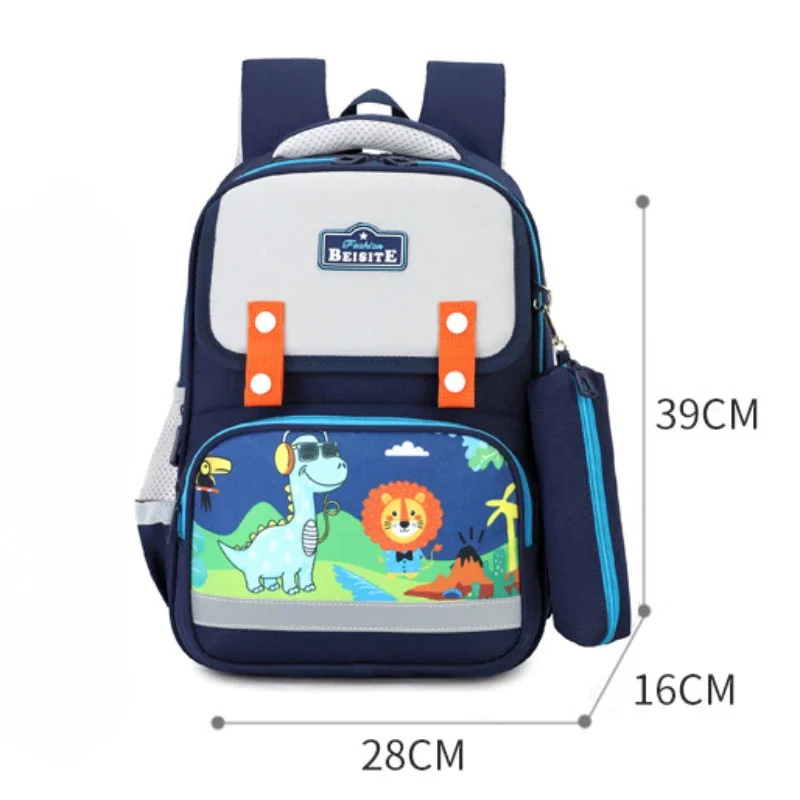 Primary School Students Schoolbag Lightweight Waterproof Spine Protection Kids School Backpack Cartoon Printing Cute Backpacks