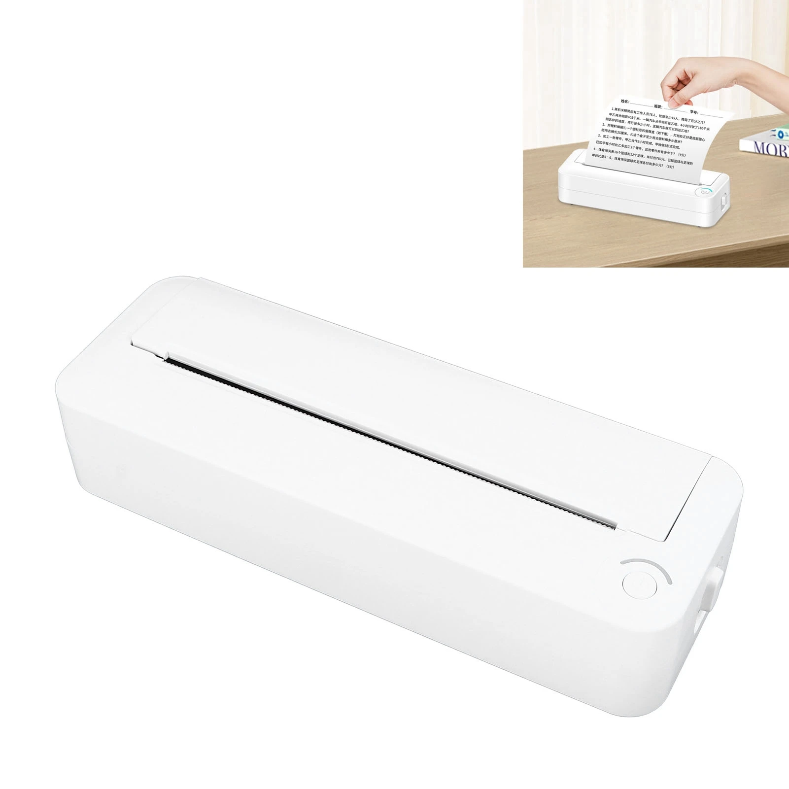 

Портативный беспроводной принтер, различные шаблоны для обучения, поддержка 8,5 х 11 дюймов, беспроводные Bluetooth-принтеры, функция сканирования для телефона, ноутбука