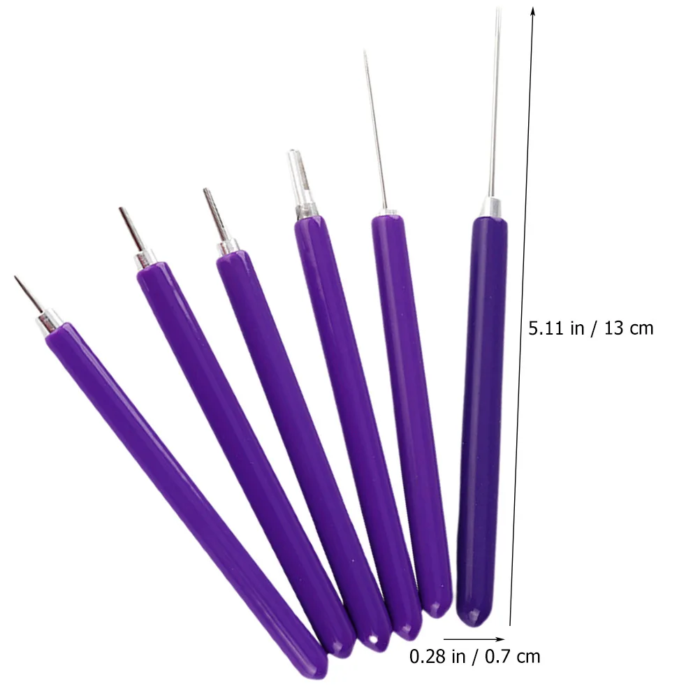 1Set Paper Slotted Craft Pen Set Rust Proof Quilling Needle for DIY Flower Making Bead Projects Creative Stationery