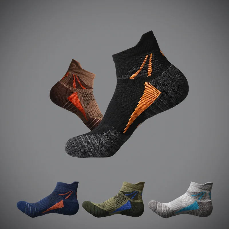 

Advanced Moisture Management Sports Cotton Socks Terry Athletic Cycling Crew Men Women Temperature Regulation 6W505