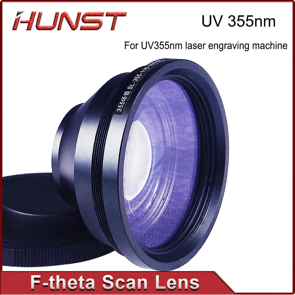 HUNST F-theta perspective field lens 355nm 110x110-300x300mm for UV laser marking machine parts