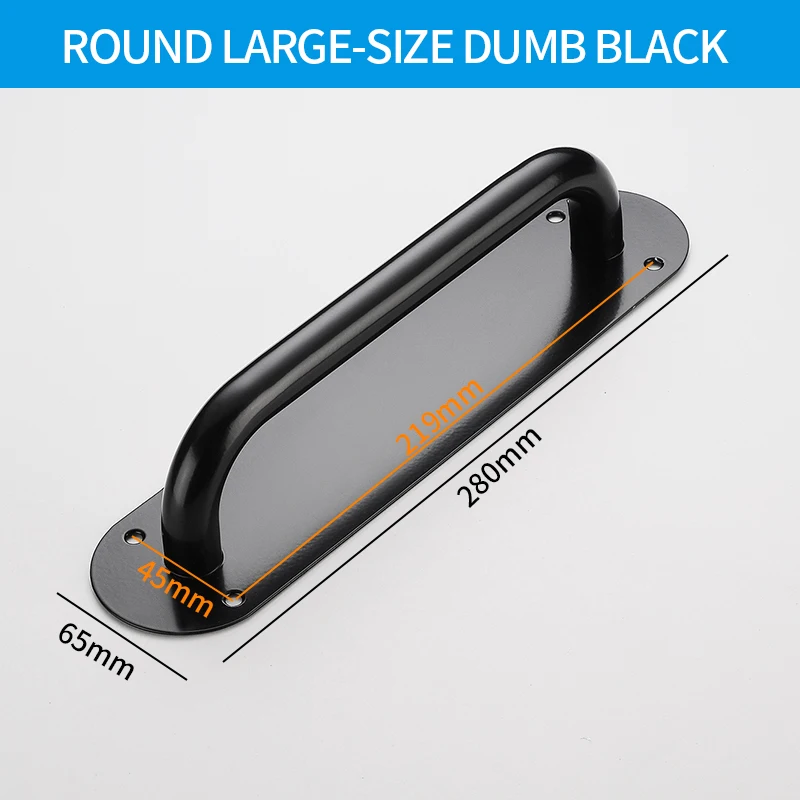 Stainless Steel Doors Handle Sliding Barn Door Handle Furniture Kitchen Cabinet Drawer Handles Pull And Push Door Hardware