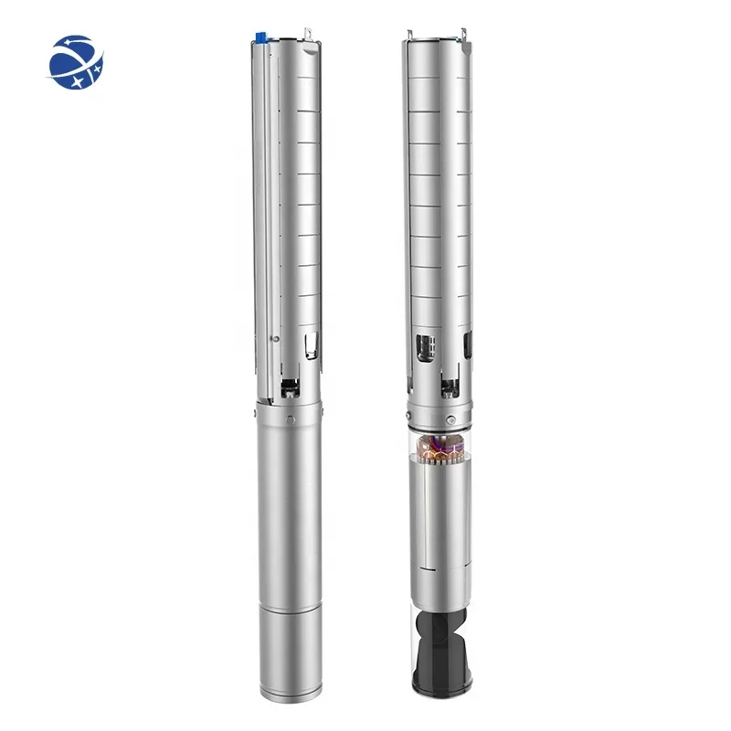 YUNYI 5SP pump 55hp 4kw electric motor water submersible impeller price jet pump for deep well