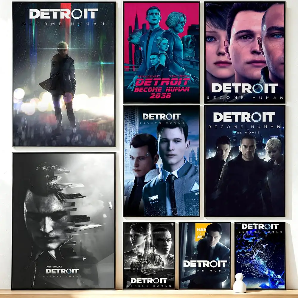 Modern Aesthetic Wall Art Poster game Detroit: Become Human Poster for Office Home Decor Interior Large Wall Picture Print