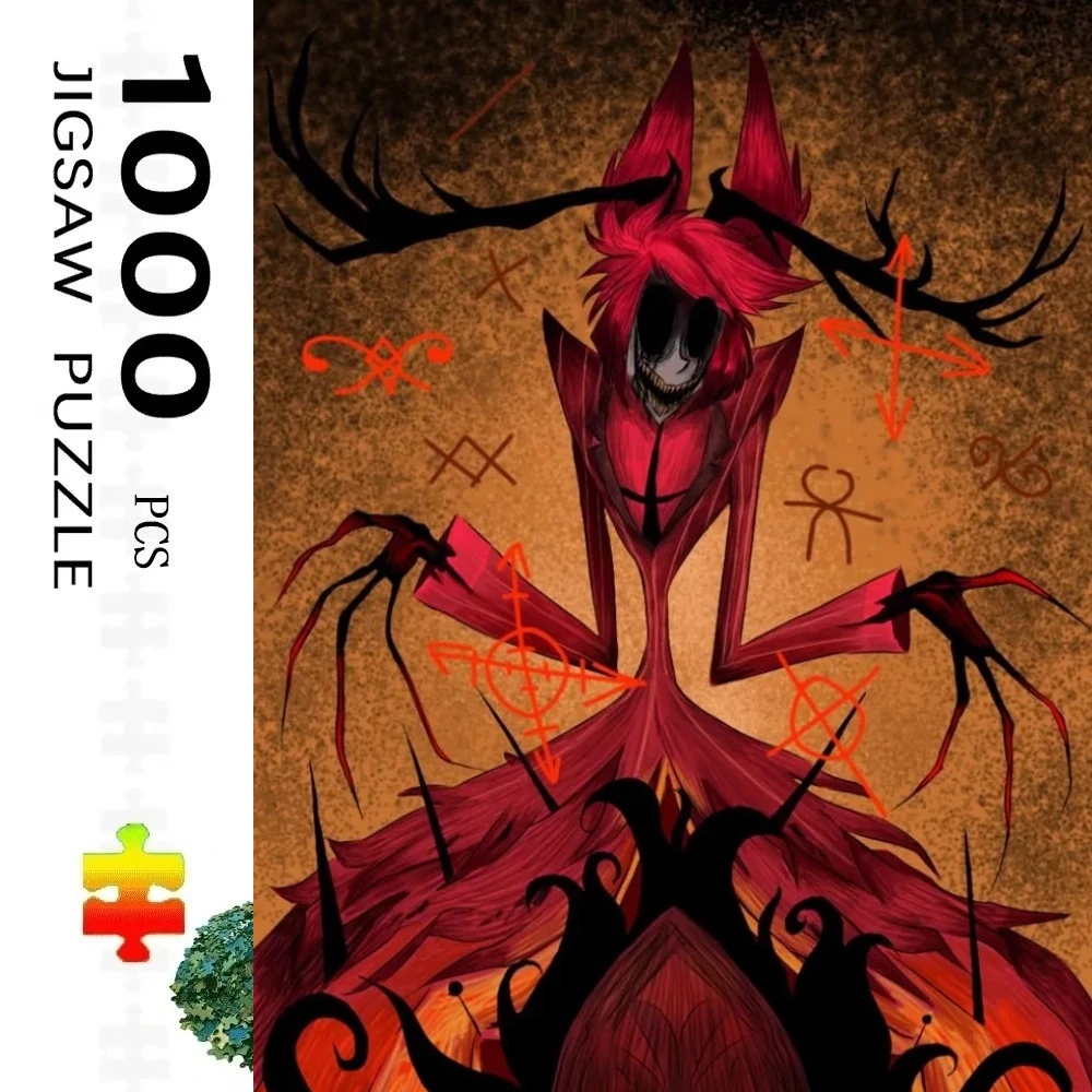 

1000 Pieces Hazbin Cartoon Hotel Jigsaw Puzzle Home Decor Adults Puzzle Games Family Fun Floor PuzzlesEducational Toys for Kids