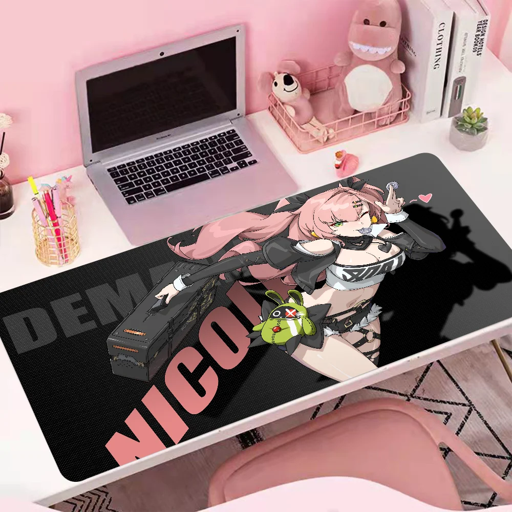 Nicole Demara Zenless Zone Zero Anime Playmat Anti-slip Game Mouse Pad Large Keyboard Desk Mat Laptop Playmat Gaming Mousepad