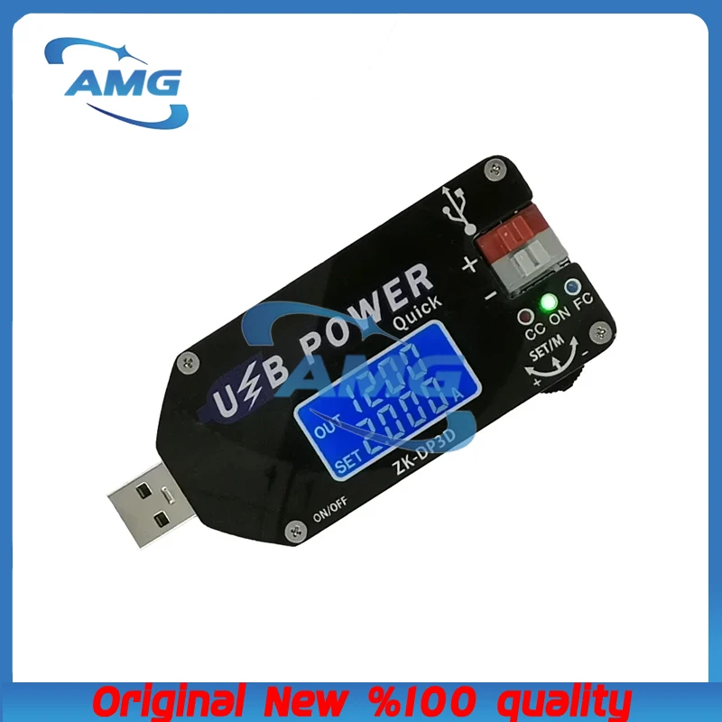Conversor DC CNC USB TYEPE-C, DC CV 1-30V 2A, módulo de alimentação 15W, fonte de alimentação ajustável, QC2.0, 3.0AFC, novo arduino