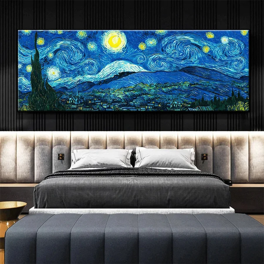 5D DIY Square Round Diamond Painting Van Gogh Famous Starry Sky Cross Stitch Diy Diamond Embroidery picture Mosaic Art