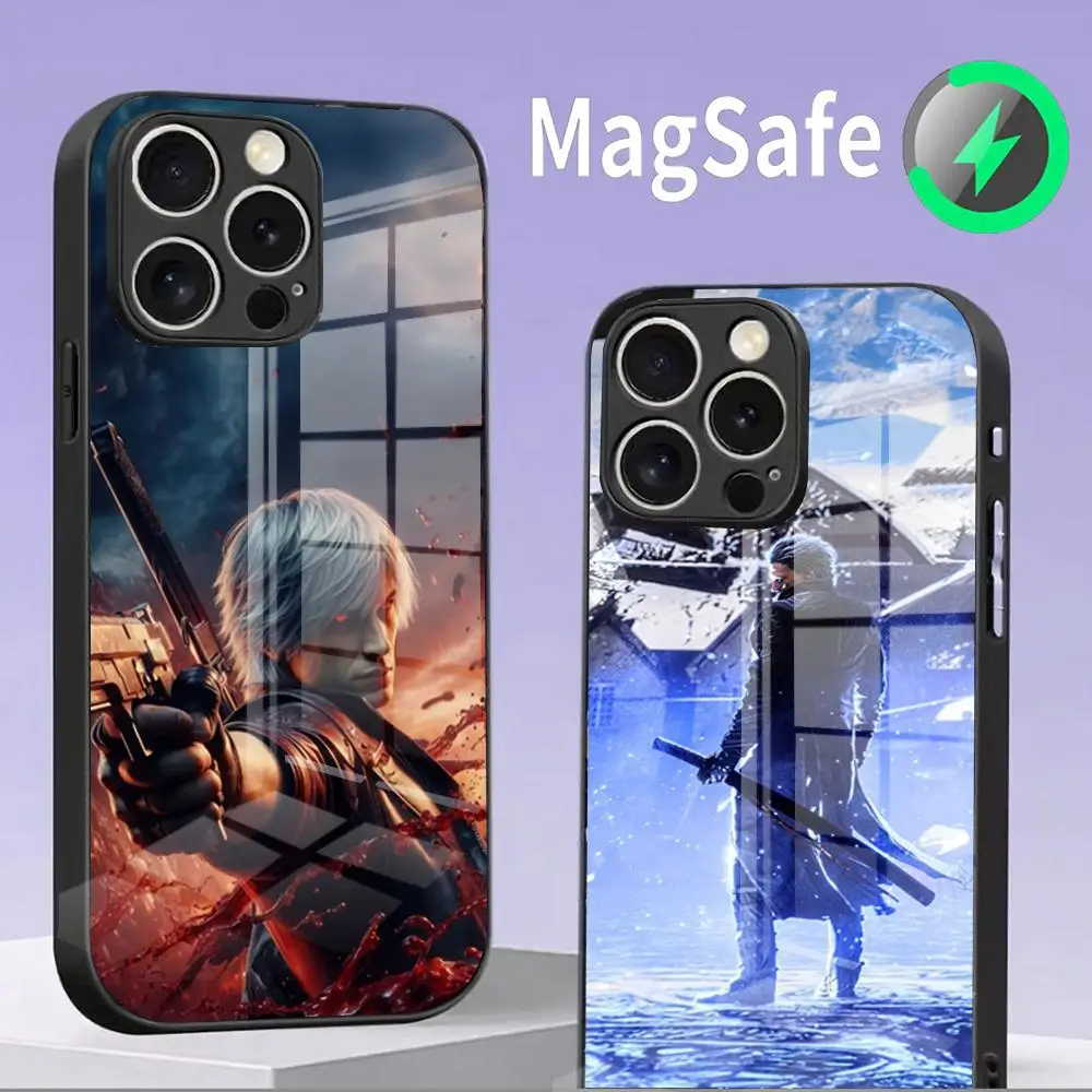 

Game D-Devils M-May C-Cry Phone Case For IPhone 16 15 14 13 12 11 Pro Max 13mini 12mini Magsafe Glass Cover