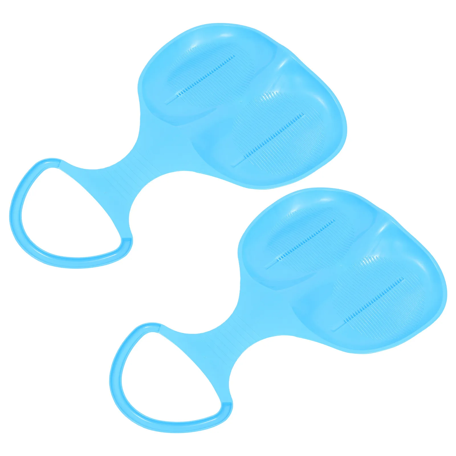 

2 шт. утолщенных пластиковых санок-досок для снега, травы и песка, портативные уличные лыжные доски, зимние аксессуары