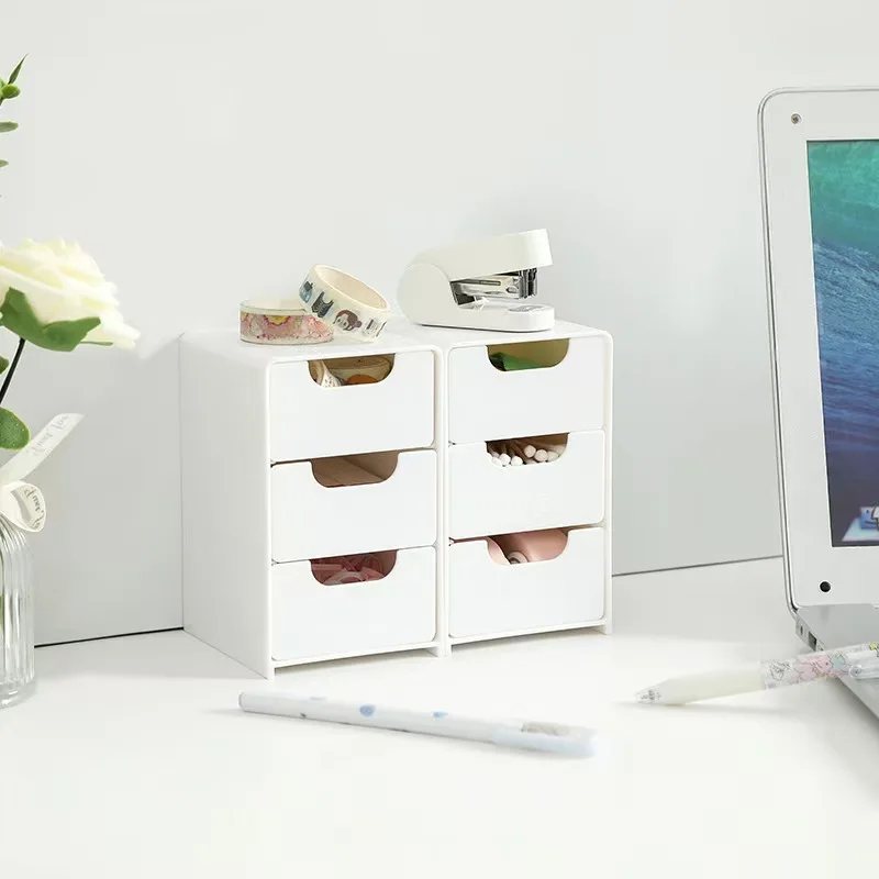 Mini 3-Tier Drawer Organizer for Desk Perfect for Office Supplies, Jewelry Cosmetics Storage Desk Stationery Organizer